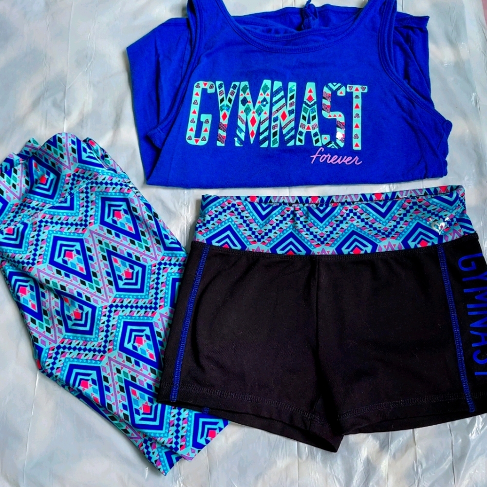 3 piece gymnast outfit